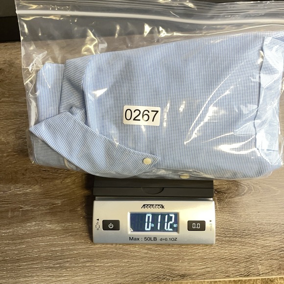 Peter Millar Mens L Nanoluxe Blue White Long Sleeve‎ Button Up Shirt Golf Preppy - Picture 8 of 8